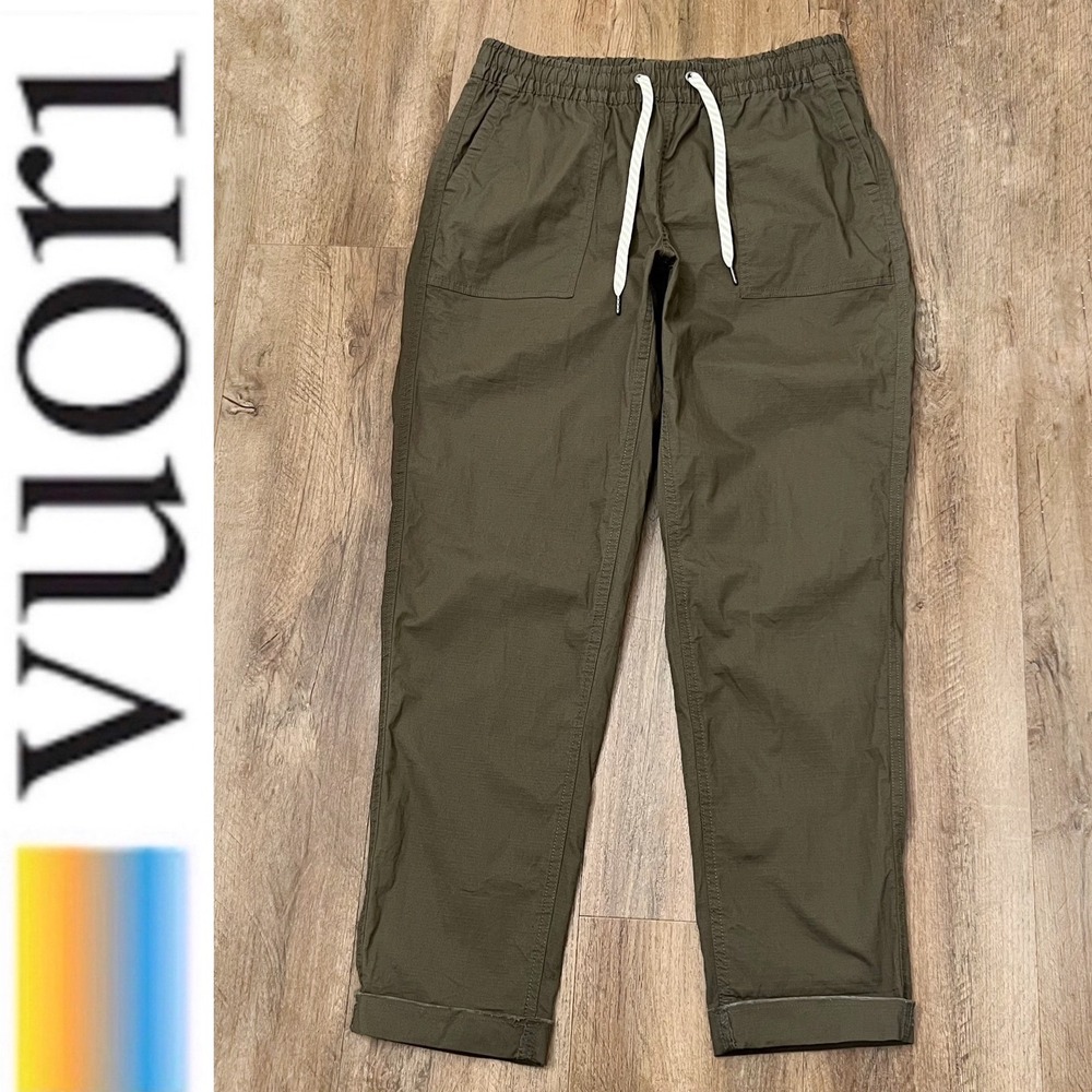 Vuori Vintage Ripstop Pant Oregano Green Size Small VW450 Women's